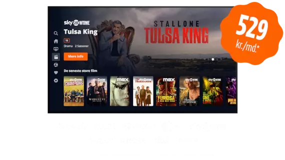 Streaming for 529 kr. om måneden