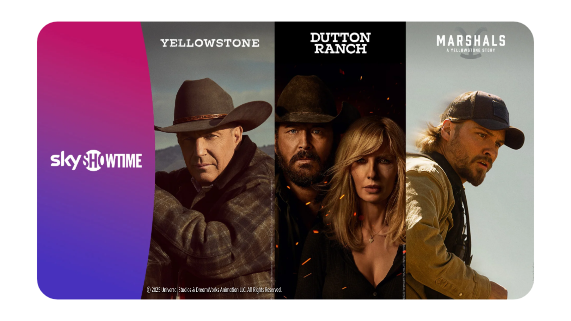 Allente, SkyShowtime, Taylor Sheridan, Yellowstone, Dutton Ranch, Marshals