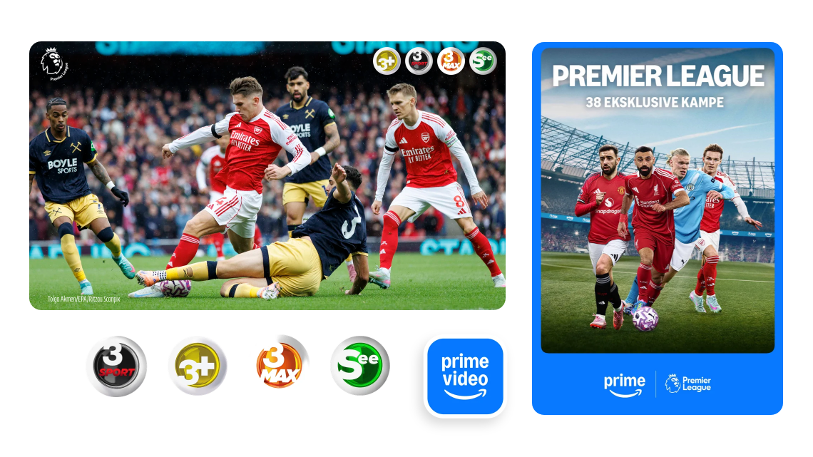 Allente, fodbold, Premier League, Viaplay, Amazon Prime