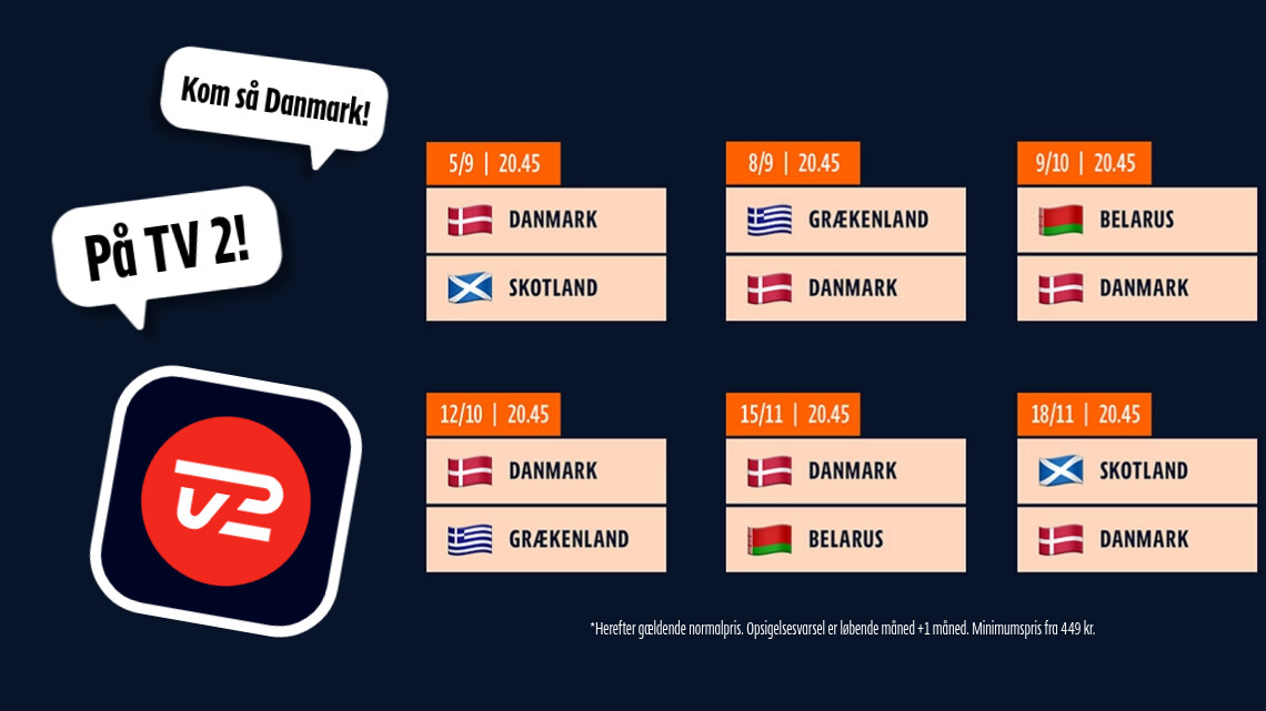 Følg Danmarks VM-kval 2026