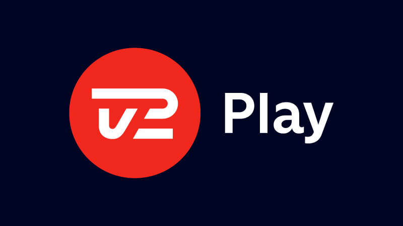 TV 2 Plays logo på blå baggrund