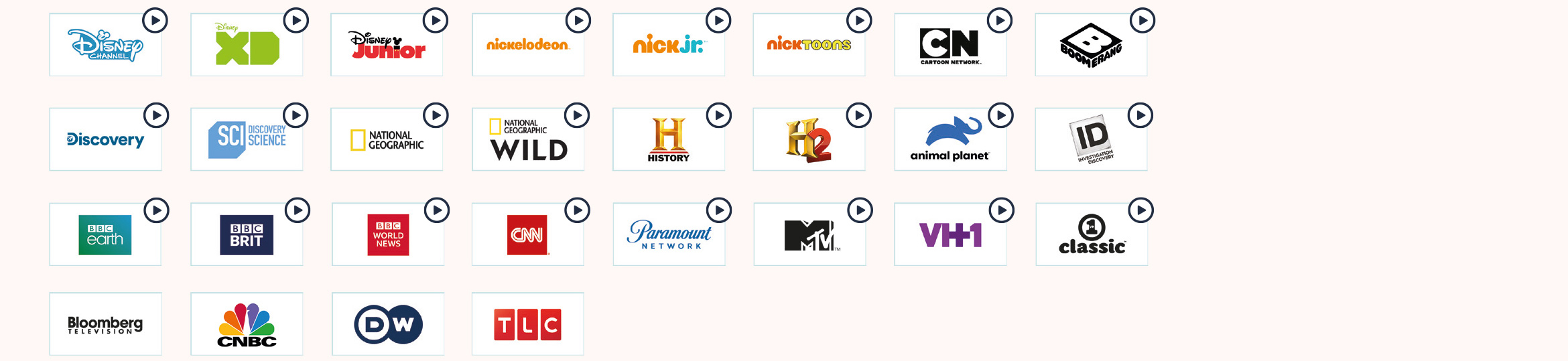 Kanaler i Underholdning