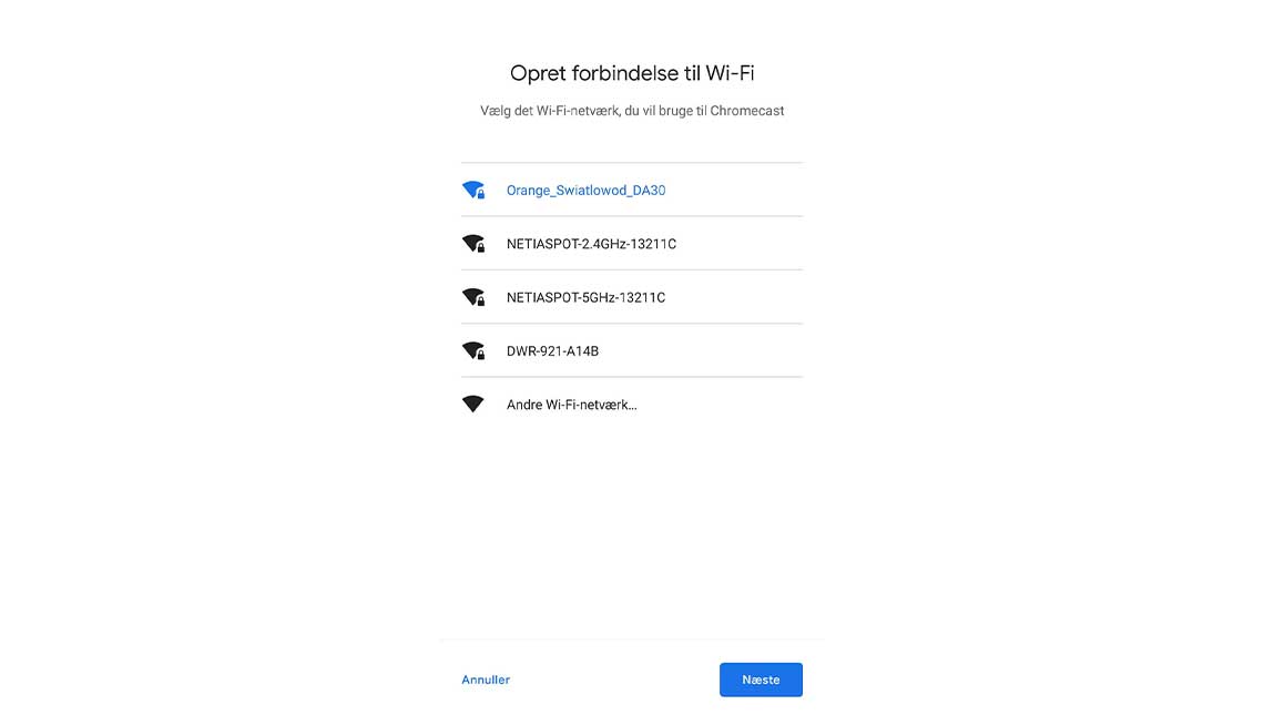 Inde valgfri gnier Guide: Installer Google Chromecast – Allente