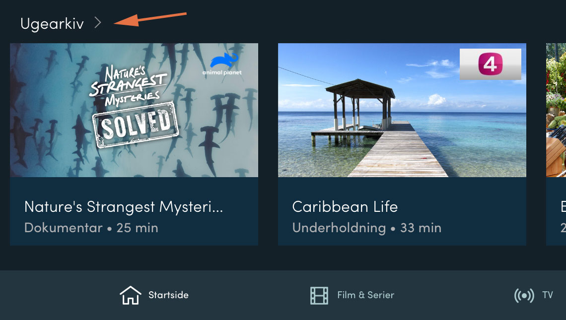 Ugearkiv på tablet 2