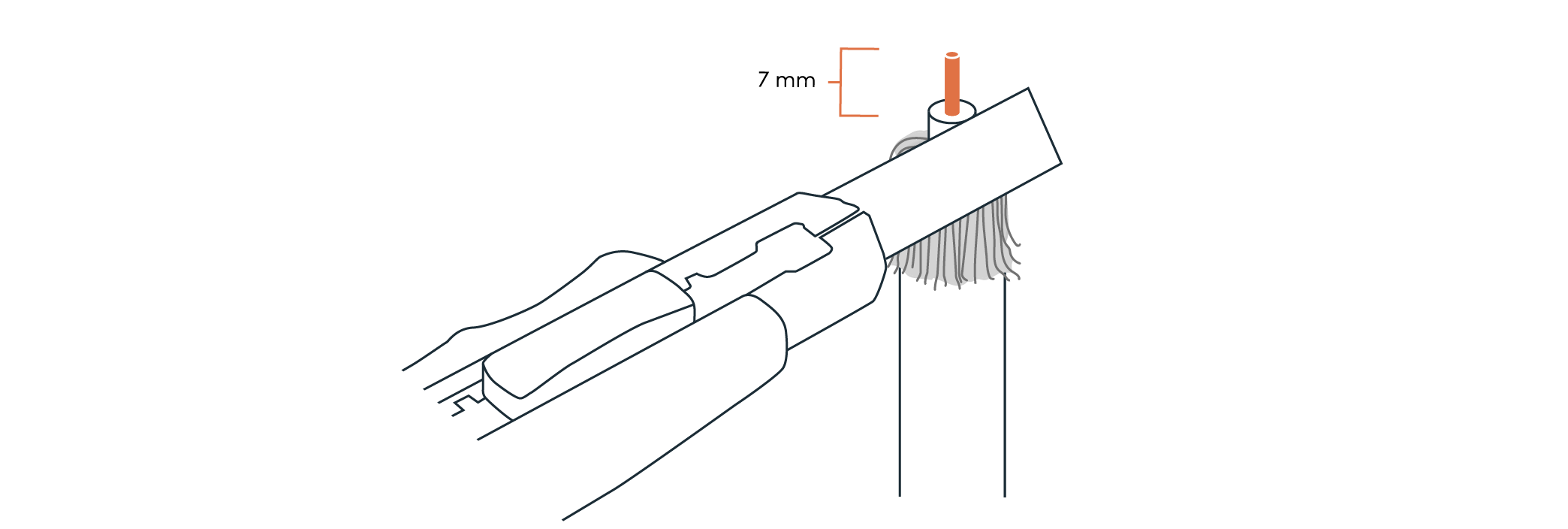 Cut cable