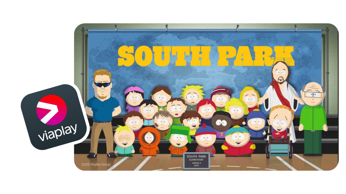 South Park, Allente, Viaplay