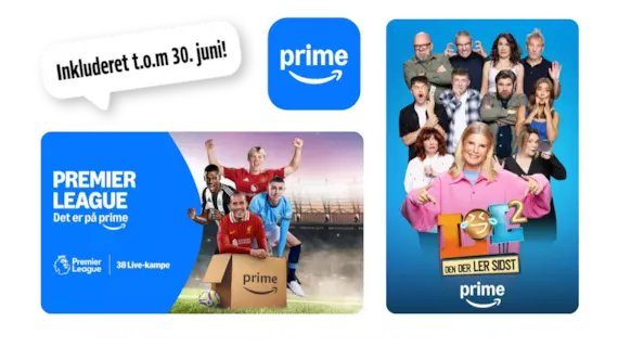 Prime inkluderet til og med 30. juni kollage